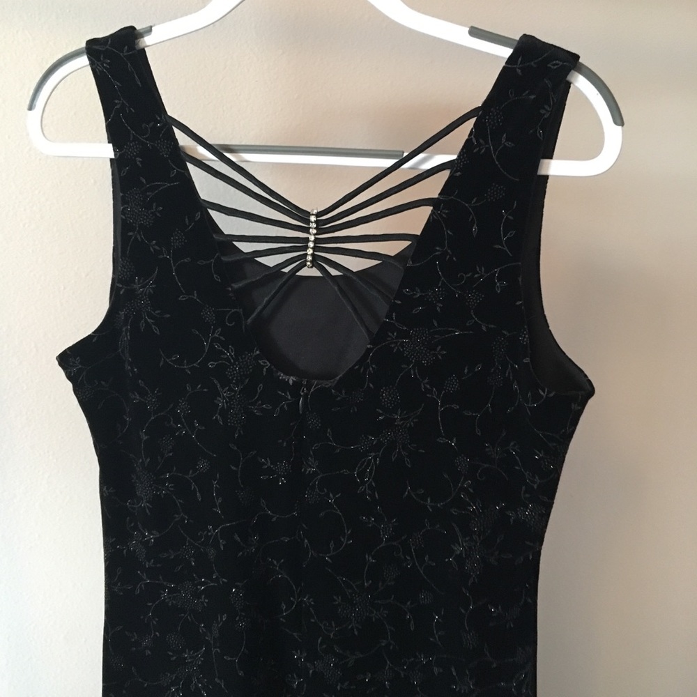 Beautiful long velvet dress by Another Thyme Sz14 - Picture 3 of 4